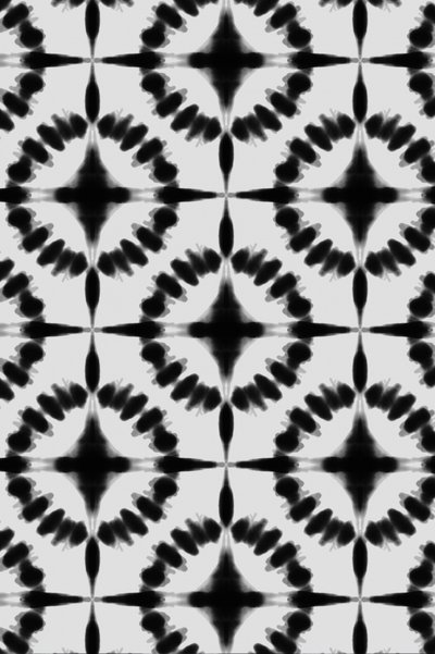 Abstraktes Shibori-Muster von Fun Qui