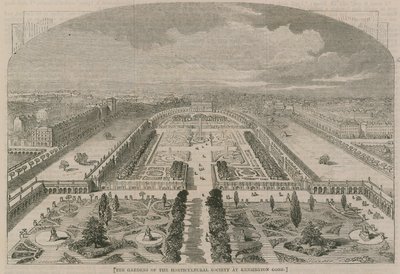 Die Gärten der Horticultural Society in Kensington Gore von G.F. Sargent