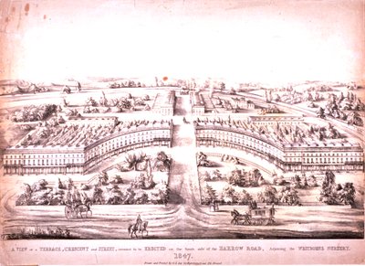 Harrow Road, Paddington, 1847 von G.L. Lee