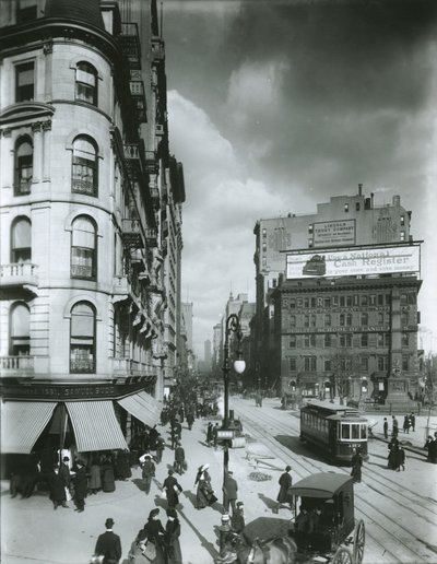 Broadway nordwärts von der 24. Straße, New York City von G.P. Hall und Sohn