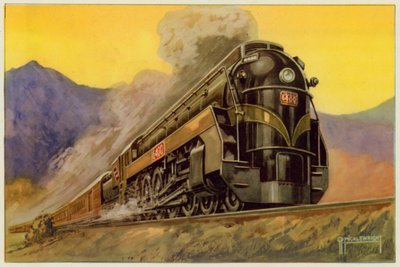 Kanadische Nationalbahn, Express-Streamlined-Lokomotive Nr. 6400, 4-8-4 von G.P. Micklewright