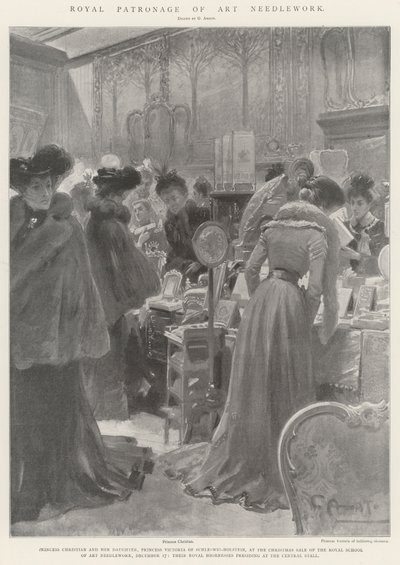 Königliche Schirmherrschaft der Kunststickerei von G.S. Amato