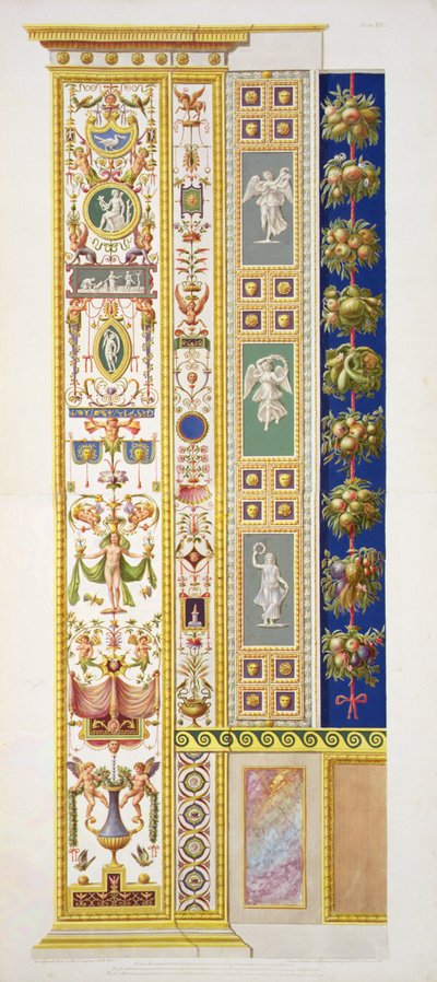 Panel aus der Raphael-Loggia im Vatikan, aus 