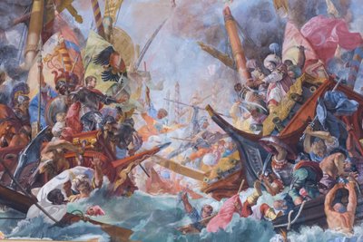 Schlacht von Lepanto von G. & Gherardi F. (1643 1704) Coli