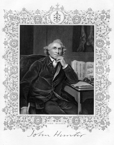 John Hunter 1728-1793, schottischer Chirurg, 19. Jahrhundert von G. H. Adcock