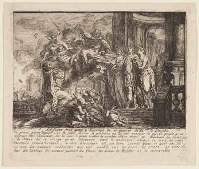 Allegorie auf die Genesung des Dauphins von Gabriel Jacques de Saint Aubin