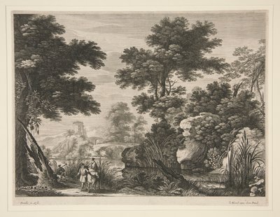 Landschaft mit der Flucht nach Ägypten von Gabriel Perelle