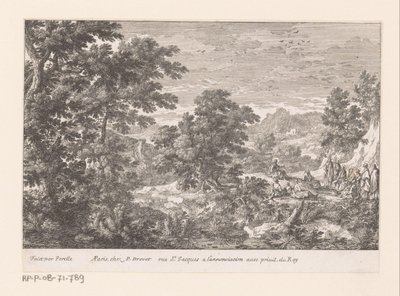 Landschaft mit Christus, der zu den Jüngern spricht von Gabriel Perelle