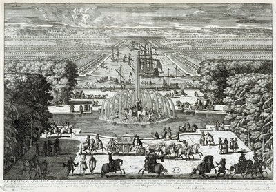 Das Apollo-Becken in den Gärten des Schlosses von Versailles - von Perelle, Ende des 17. Jahrhunderts von Gabriel Perelle