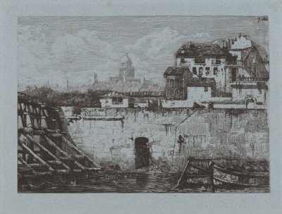 Ruinen des Hôtel de Brentonvilliers, an der Spitze der Île Saint-Louis von Gabrielle Marie Niel