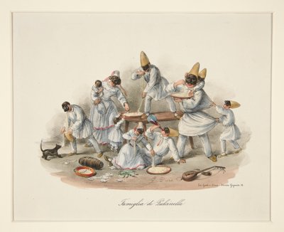 Familie von Pulcinella von Gaetano Dura