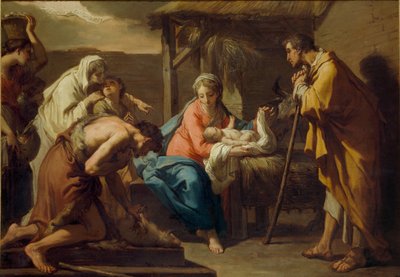 Die Anbetung der Hirten von Gaetano Gandolfi