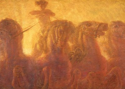Der Sonnenwagen oder Triumph des Handels von Gaetano Previati