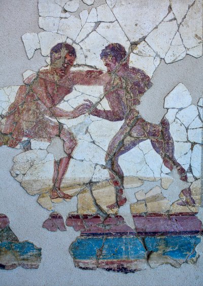 Römische Wandmalerei von Gallo-Roman Gallo-Roman