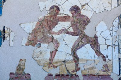 Römische Wandmalerei von Gallo-Roman Gallo-Roman