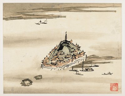 Fingerpainting, aus einem Album von zehn von Gao Qipei