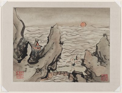 Fingerpainting, aus einem Album von zehn von Gao Qipei