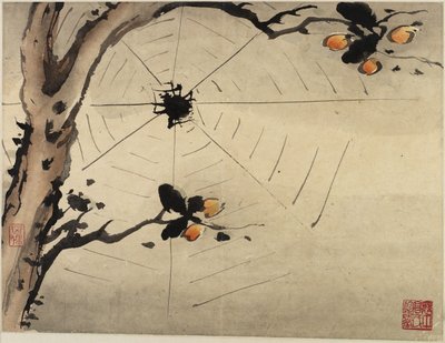 Fingerpainting, aus einem Album von zehn, 1684 von Gao Qipei