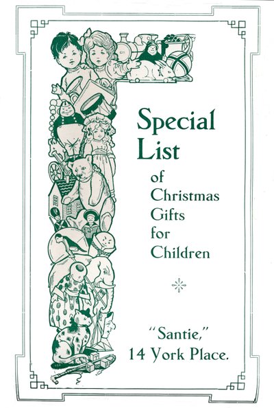 Sonderliste der Weihnachtsgeschenke für Kinder, 1917 von Garratt and Atkinson