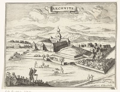 Ansicht von Rechnitz von Gaspar Bouttats