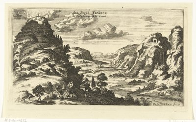 Ansicht des Berges Tabor und die Verklärung Christi von Gaspar Bouttats