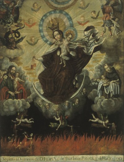 Jungfrau vom Karmel von Gaspar Miguel de Berrio