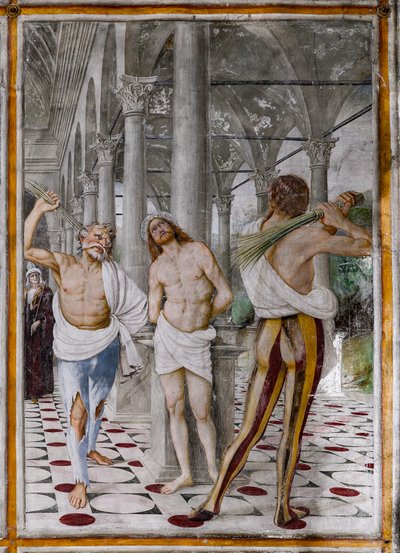 Detail der Geißelung Christi, aus Das Leben und die Passion Christi von Gaudenzio Ferrari