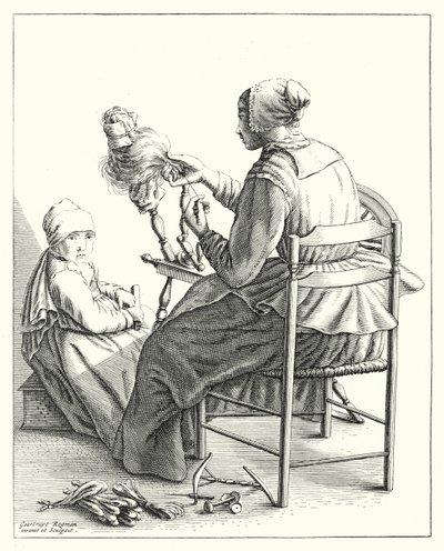 Die Spinnerin von Geertryut Roghman