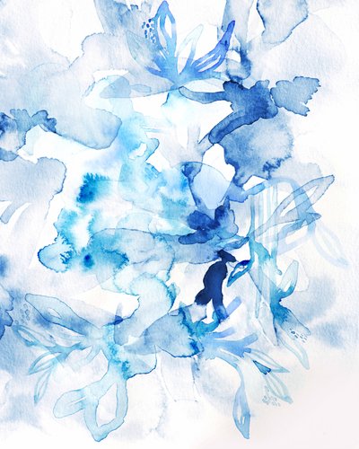 Träumende blaue Blumen von Gemma Bardot