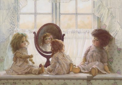 Puppen auf der Fensterbank, 1986 von Geoffrey Robinson