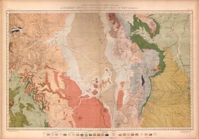 Geologischer und geographischer Atlas von Colorado und angrenzenden Gebieten von Geological And Geographical Survey Of The Territories