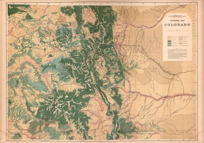 Geologischer und geografischer Atlas von Colorado und angrenzenden Gebieten von Geological And Geographical Survey Of The Territories