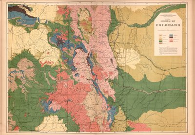 Geologischer und geographischer Atlas von Colorado und angrenzenden Gebieten von Geological And Geographical Survey Of The Territories