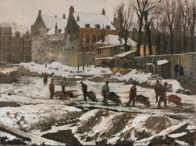 Baustelle in Amsterdam von Georg Hendrik Breitner