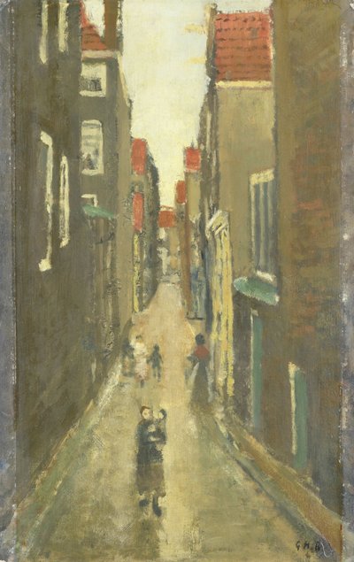 Die Baanbrugsteeg, Amsterdam von Georg-Hendrik Breitner