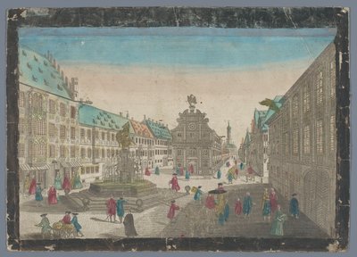 Ansicht des Weinmarktes in Augsburg von Georg Balthasar Probst (possibly)