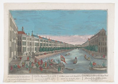 Ansicht der Herengracht in Amsterdam von Georg Balthasar Probst