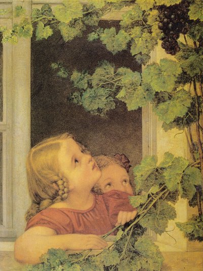 Kinder am Fenster von Georg Friedrich Kersting