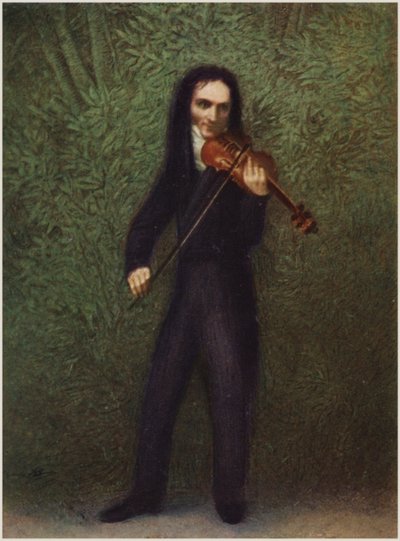 Porträt von Niccolo Paganini von Georg Friedrich Kersting
