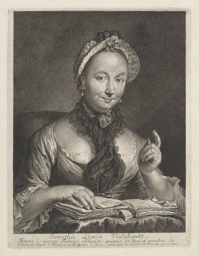 Dorothée Louise Viedebandt (Die Frau des Künstlers) von Georg Friedrich Schmidt