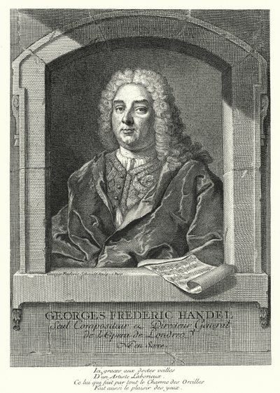 Georg Friedrich Händel, deutscher Barockkomponist von Georg Friedrich Schmidt