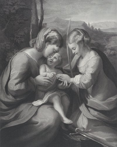 Die mystische Hochzeit der Heiligen Katharina von Georg Jacob Felsing