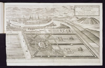Die neuen Gärten in Kremsier, die Residenz des Fürstbischofs, veröffentlicht ca. 1700 von Georg Matthaus Vischer