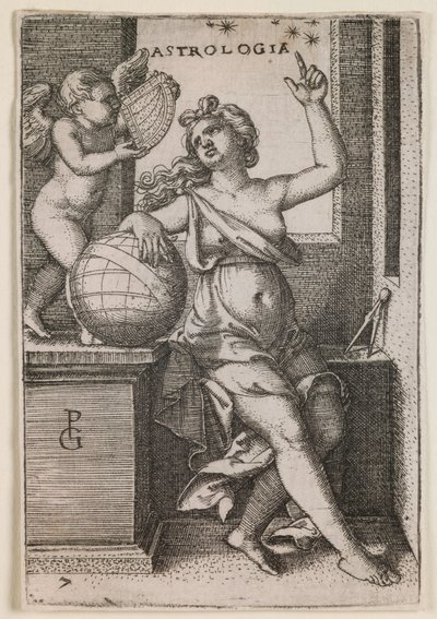 Astrologie, aus der Serie "Die freien Künste", ca. 1541 von Georg Pencz