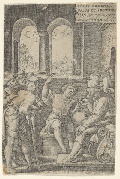 Joseph beschreibt seinen Traum, aus Die Geschichte von Joseph, 1544 von Georg Pencz