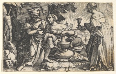 Lot und seine Töchter von Georg Pencz