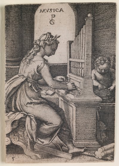 Musica, aus der Serie "Die Freien Künste" von Georg Pencz
