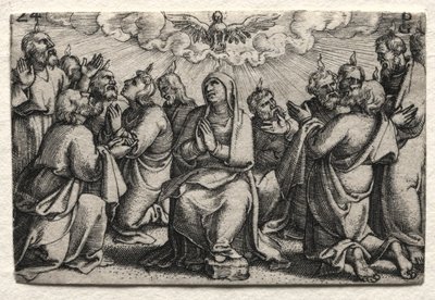 Das Leben Jesu Christi: Der Abstieg des Heiligen Geistes von Georg Pencz