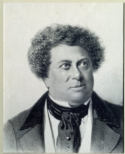 Porträt des Autors Alexandre Dumas von Georg Wilhelm Timm