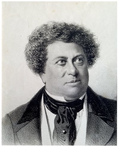 Porträt des Autors Alexandre Dumas von Georg Wilhelm Timm